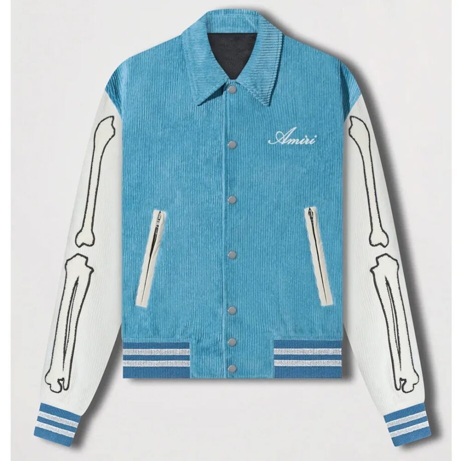 Bones Amiri Corduroy Varsity Jacket