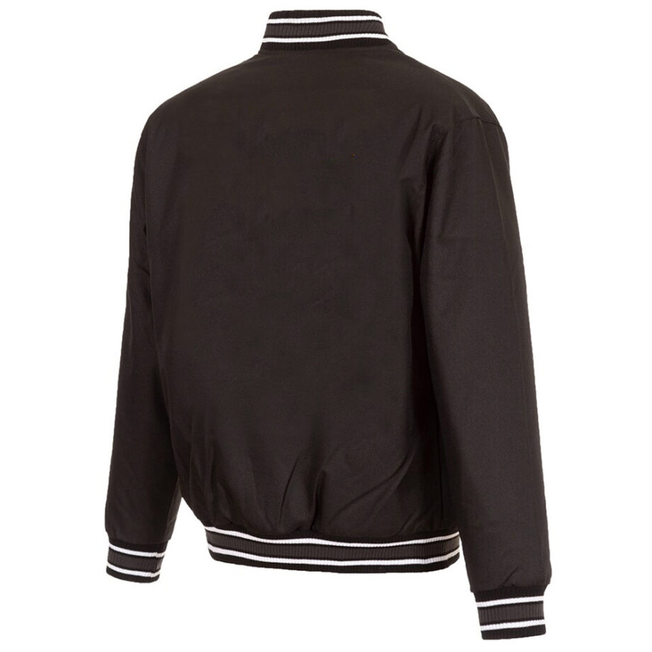 Anaheim Ducks Front Hit Poly Twill Black Jacket