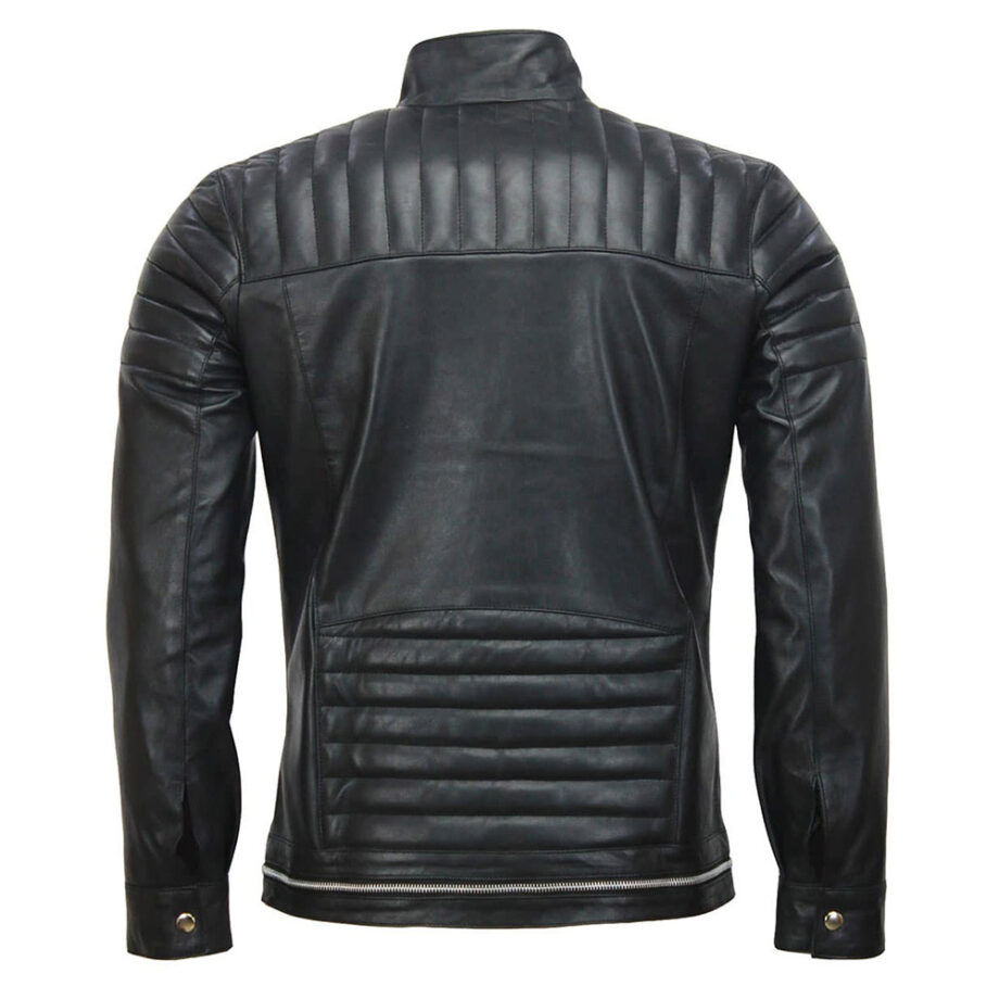 Andrew Tate Black Leather Biker Jacket