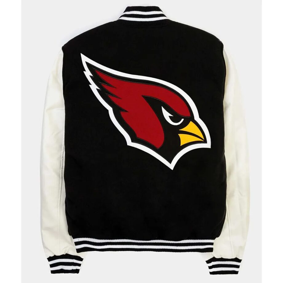 Arizona Cardinals Black & White Varsity Jacket