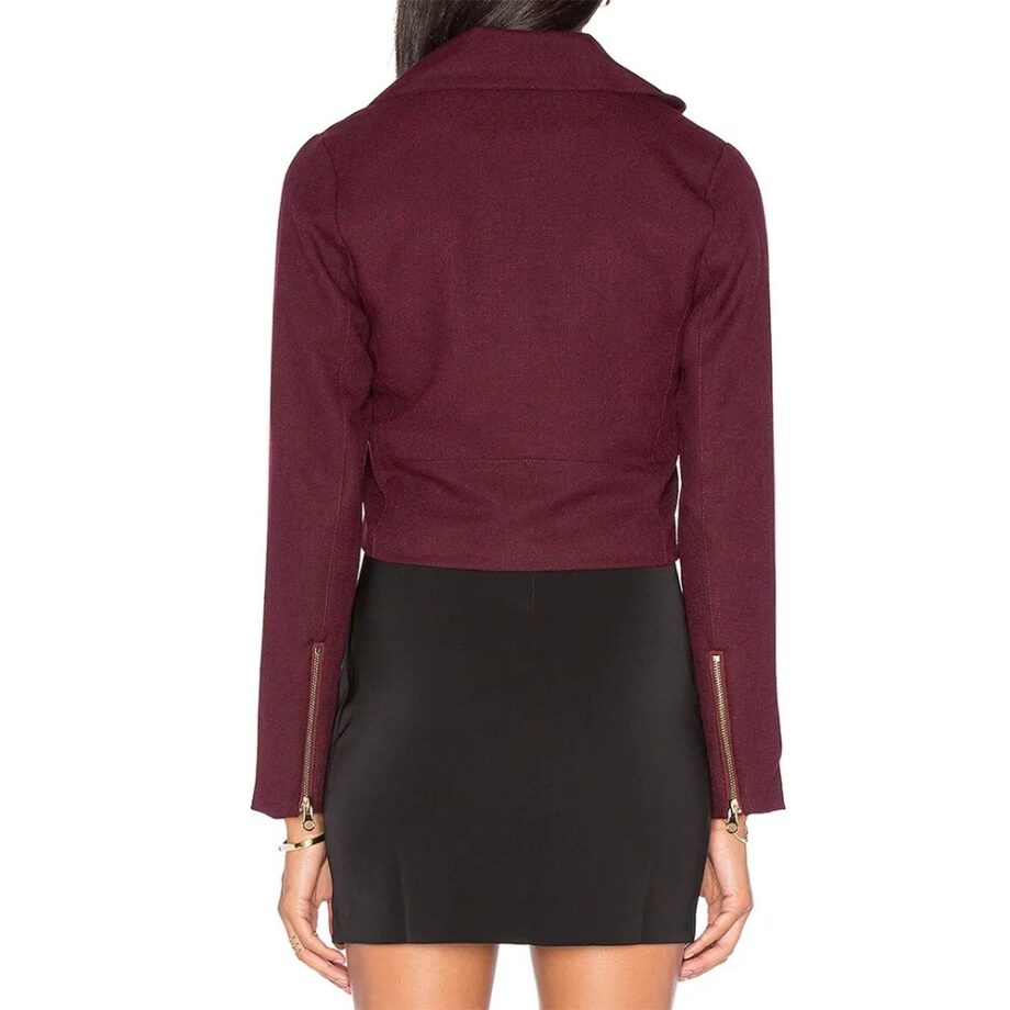 Beauty and the Beast Kristin Kreuk Burgundy Jacket