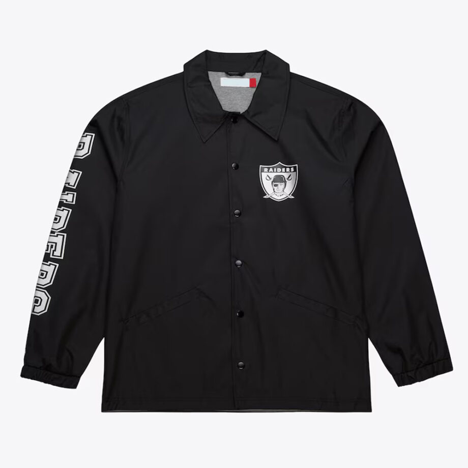 Oakland Raiders Black Coaches Jacket