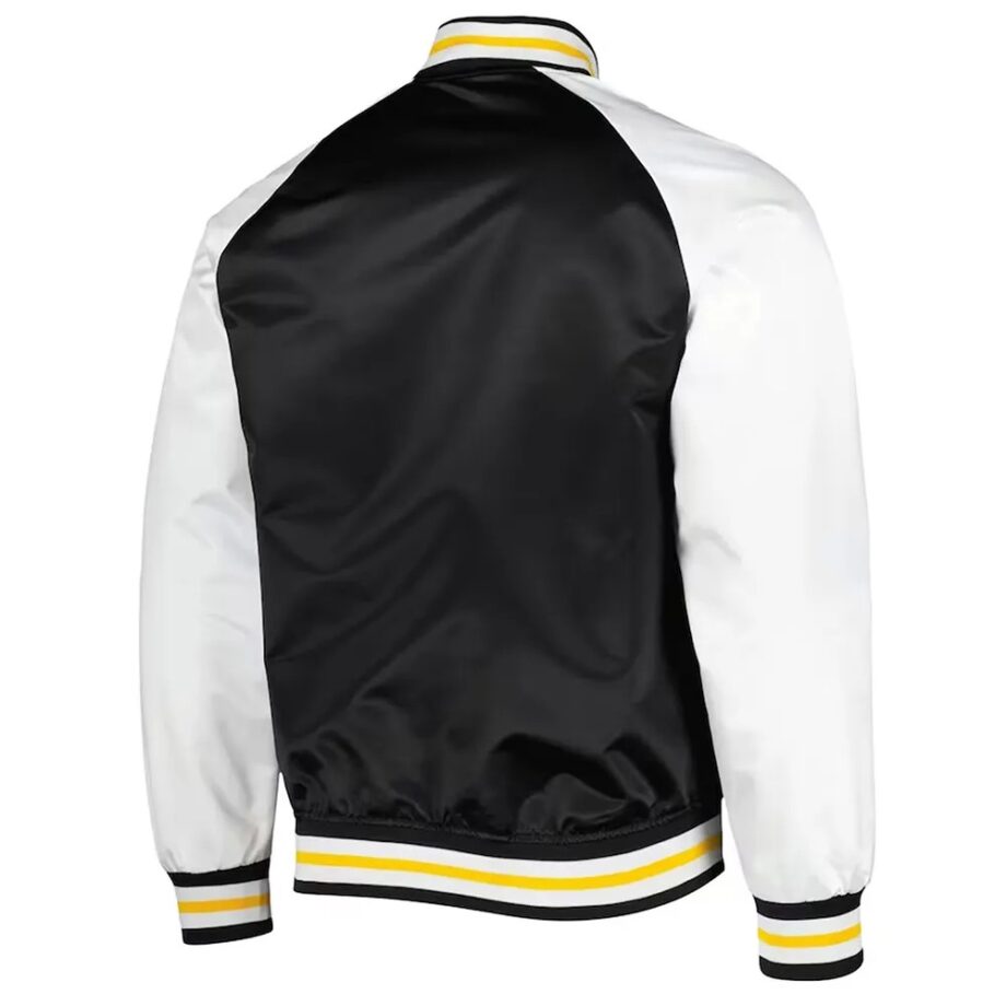 Pittsburgh Penguins Prime Time Black/White Satin Jacket