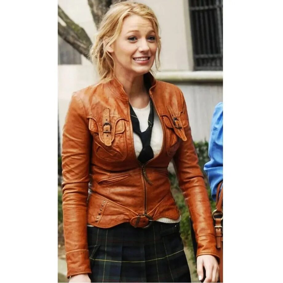 Gossip Girl Blake Lively Leather Jacket