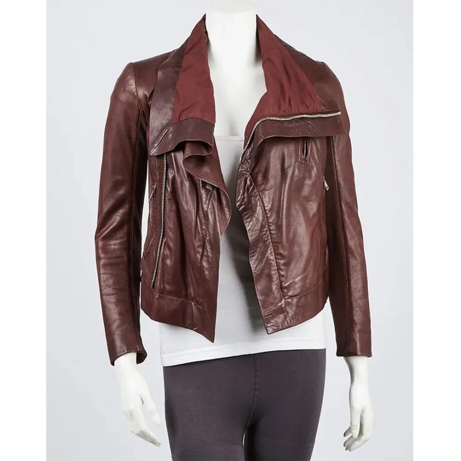 Unforgettable S03 Poppy Montgomery Leather Jacket