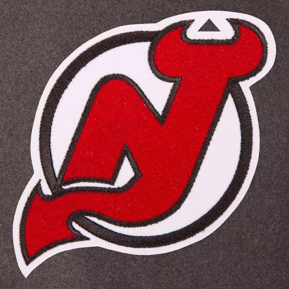 Charcoal/Black New Jersey Devils Varsity Jacket
