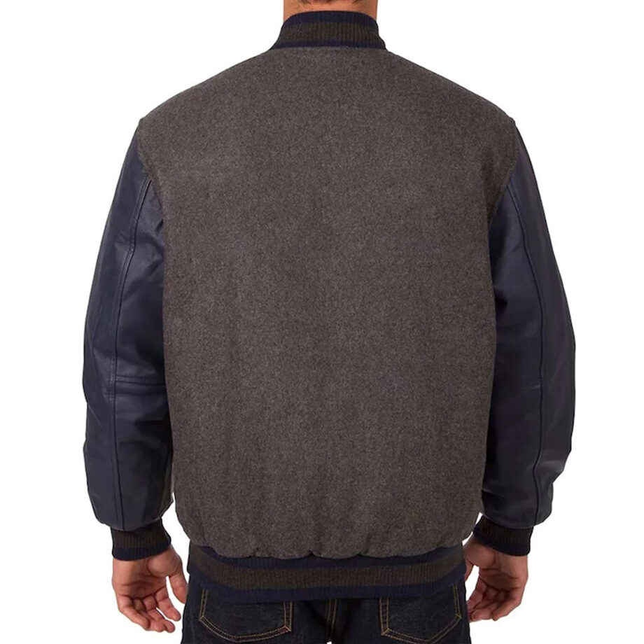 Charcoal/Navy Washington Nationals Varsity Jacket