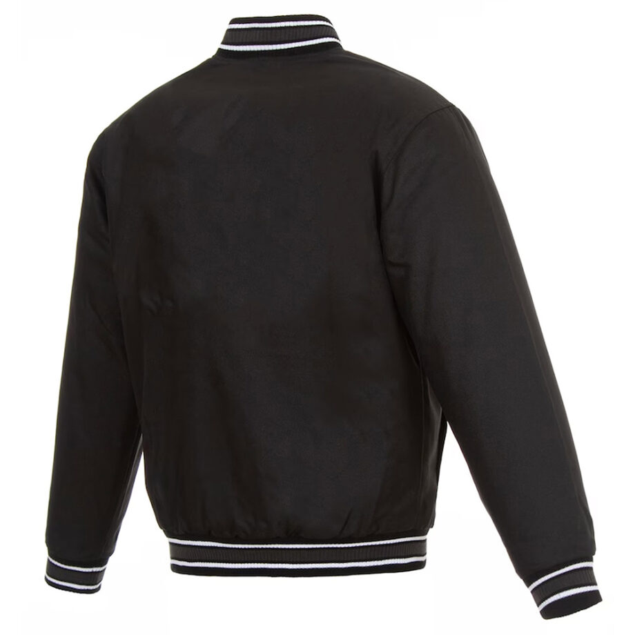 Chicago Blackhawks Black Poly-Twill Jacket