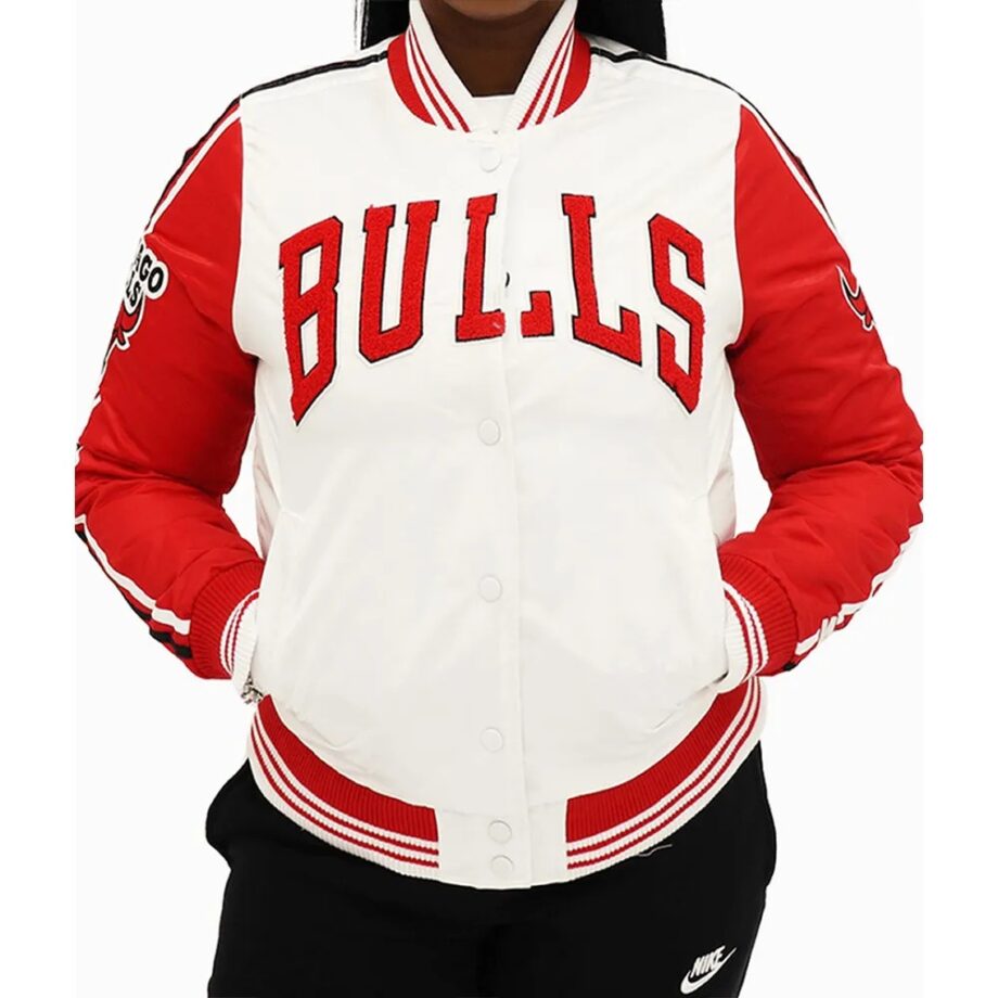 Chicago Bulls Two-Tone Satin Jacket