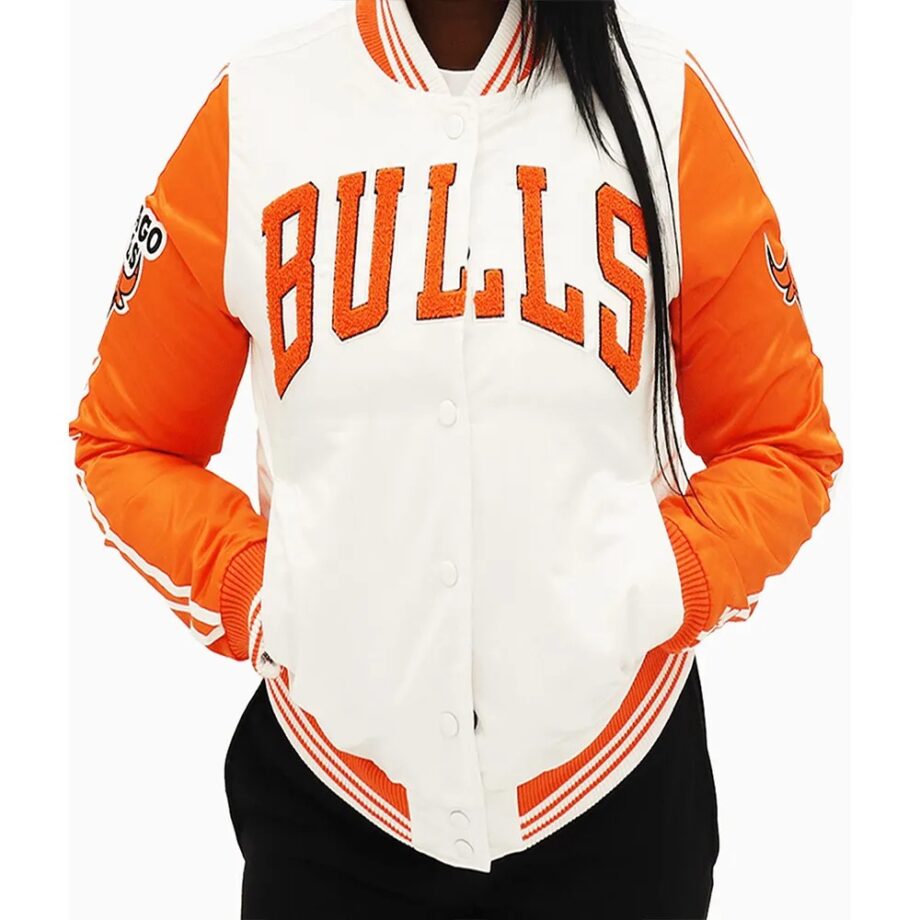 Chicago Bulls Two-Tone Satin Jacket