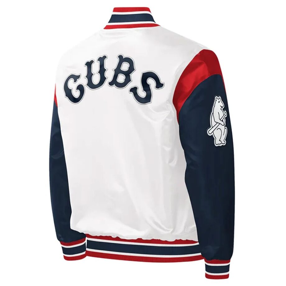 Chicago Cubs Force Play Varsity Satin Jacket