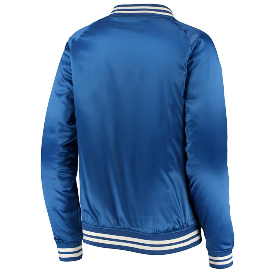 Chicago Cubs New Era Royal Satin Jacket