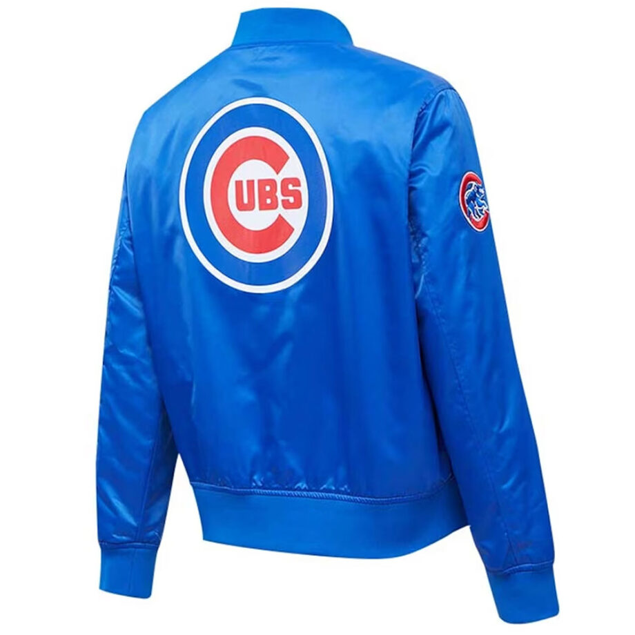Chicago Cubs Royal Full-Snap Satin Jacket