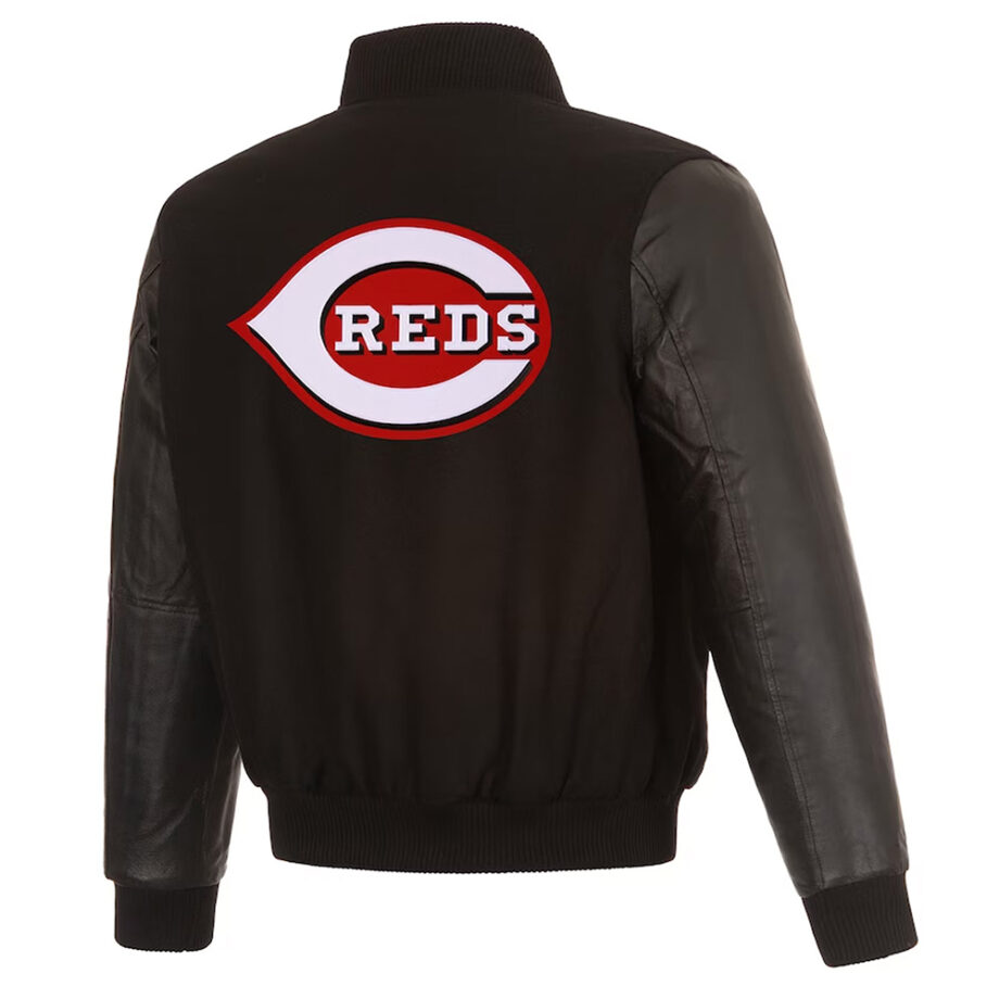 Cincinnati Reds Black Varsity Jacket