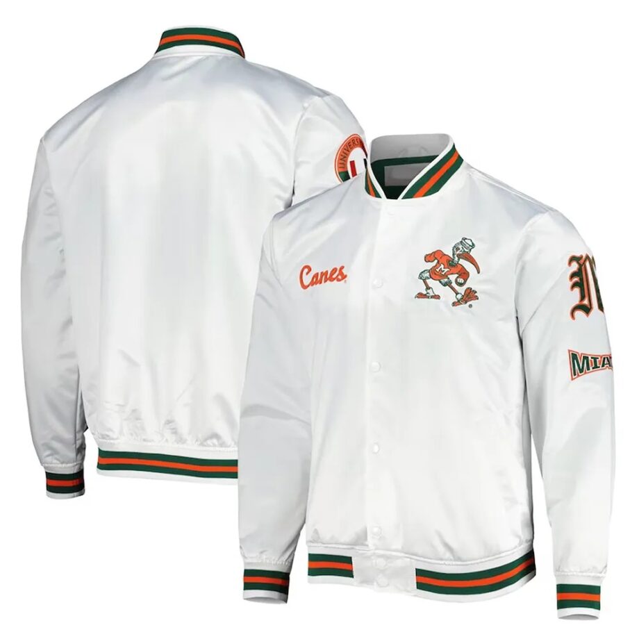 Miami Hurricanes White Jacket