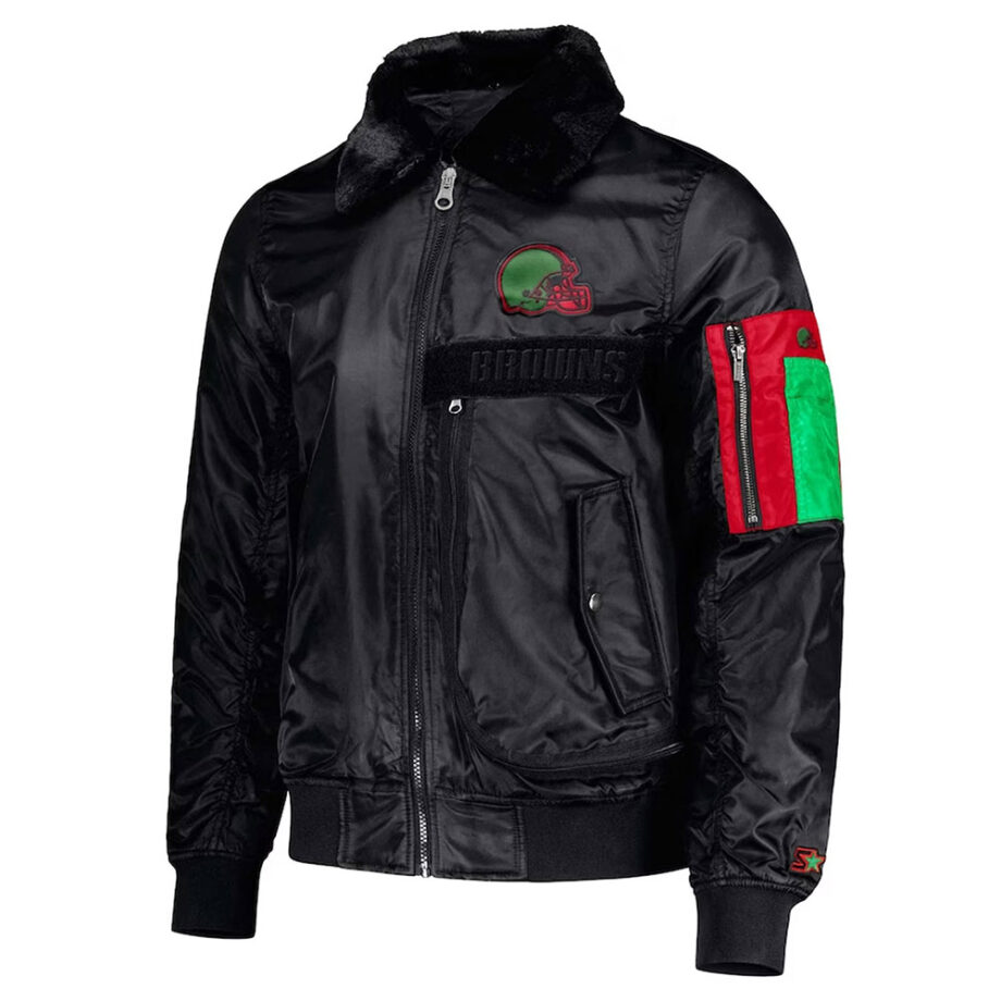 Cleveland Browns Tyrod Taylor Black Jacket