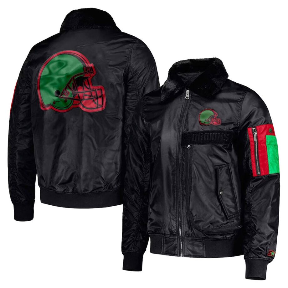 Cleveland Browns Tyrod Taylor Black Jacket