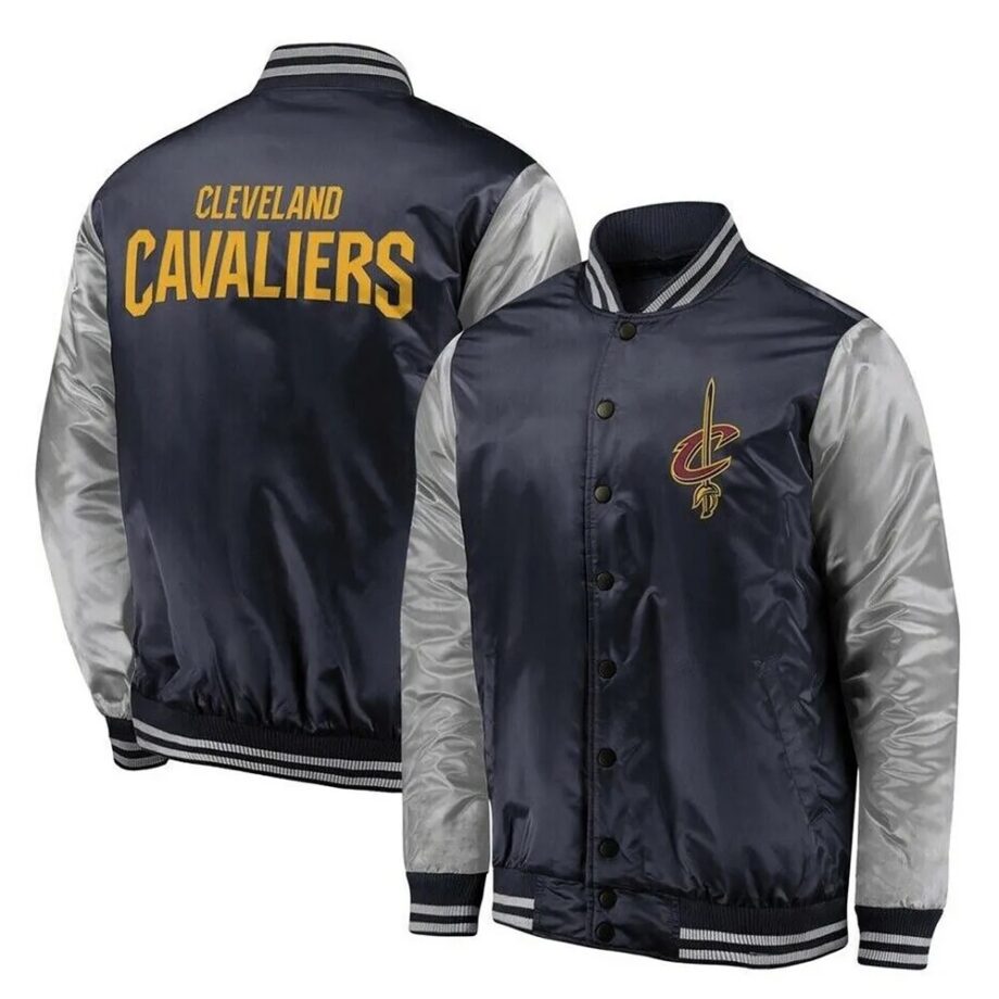 Cleveland Cavaliers Navy & Silver Varsity Jacket