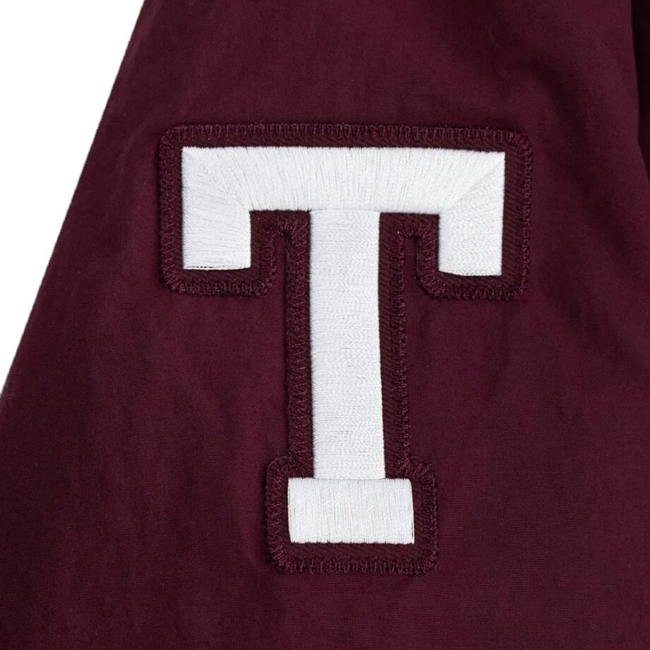 Coaches Texas A&M Aggies Maroon Baseball Jacket