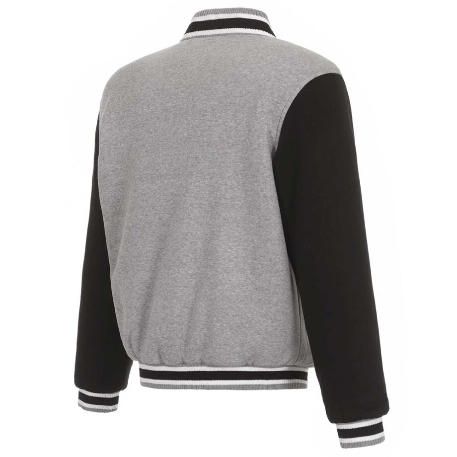 Colorado Rockies Gray & Black Varsity Wool Jacket