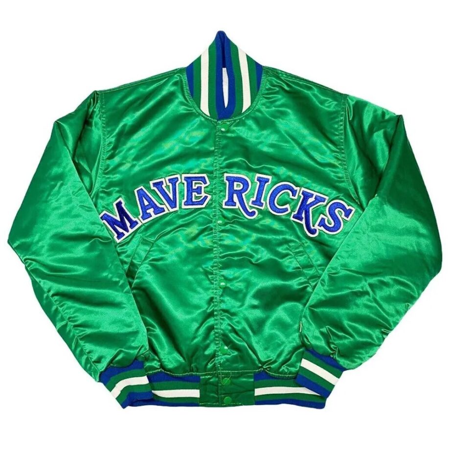 Dallas Mavericks Green Satin Jacket