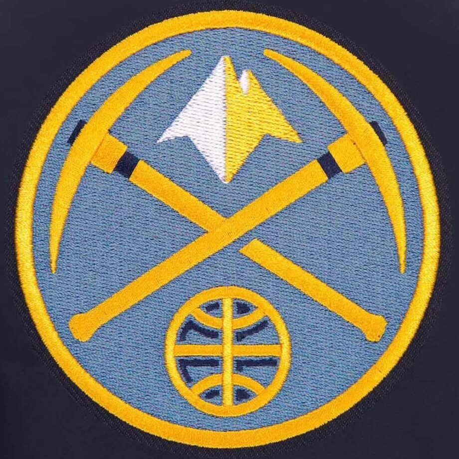 Denver Nuggets Poly Twill Navy Jacket