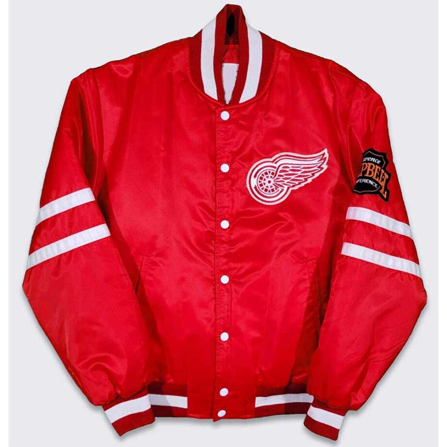 80s Detroit Red Wings Campbell Red Bomber Jacket