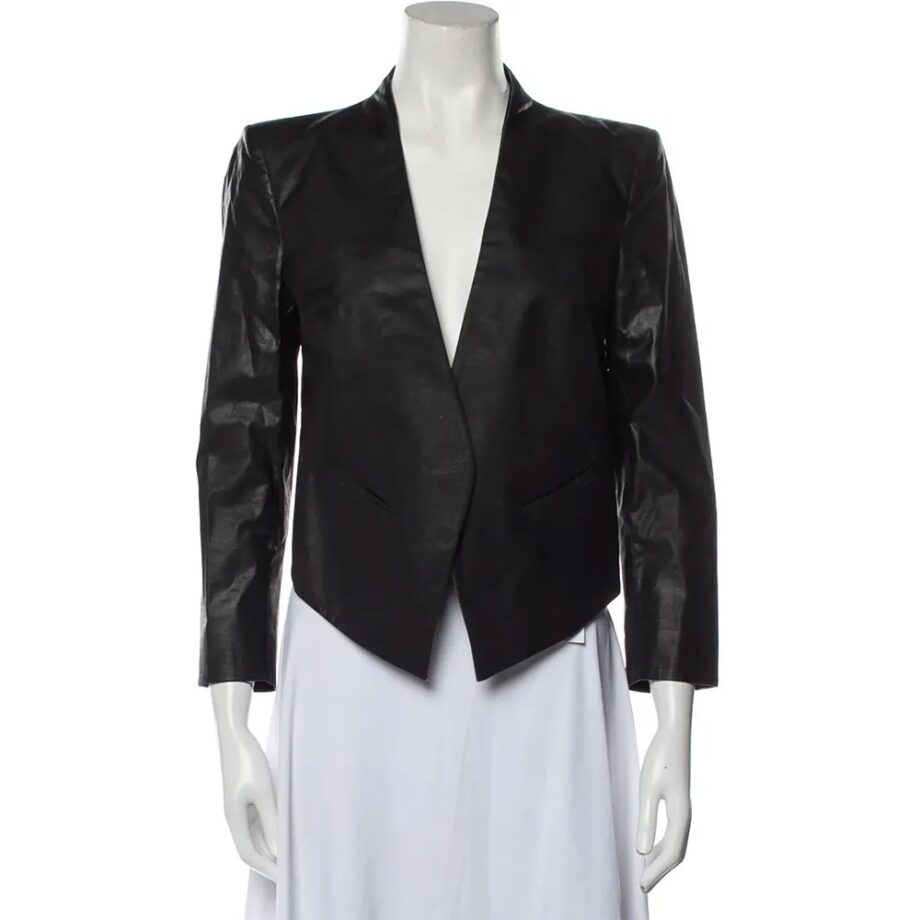 The Vampire Diaries S04 Nina Dobrev Leather Blazer