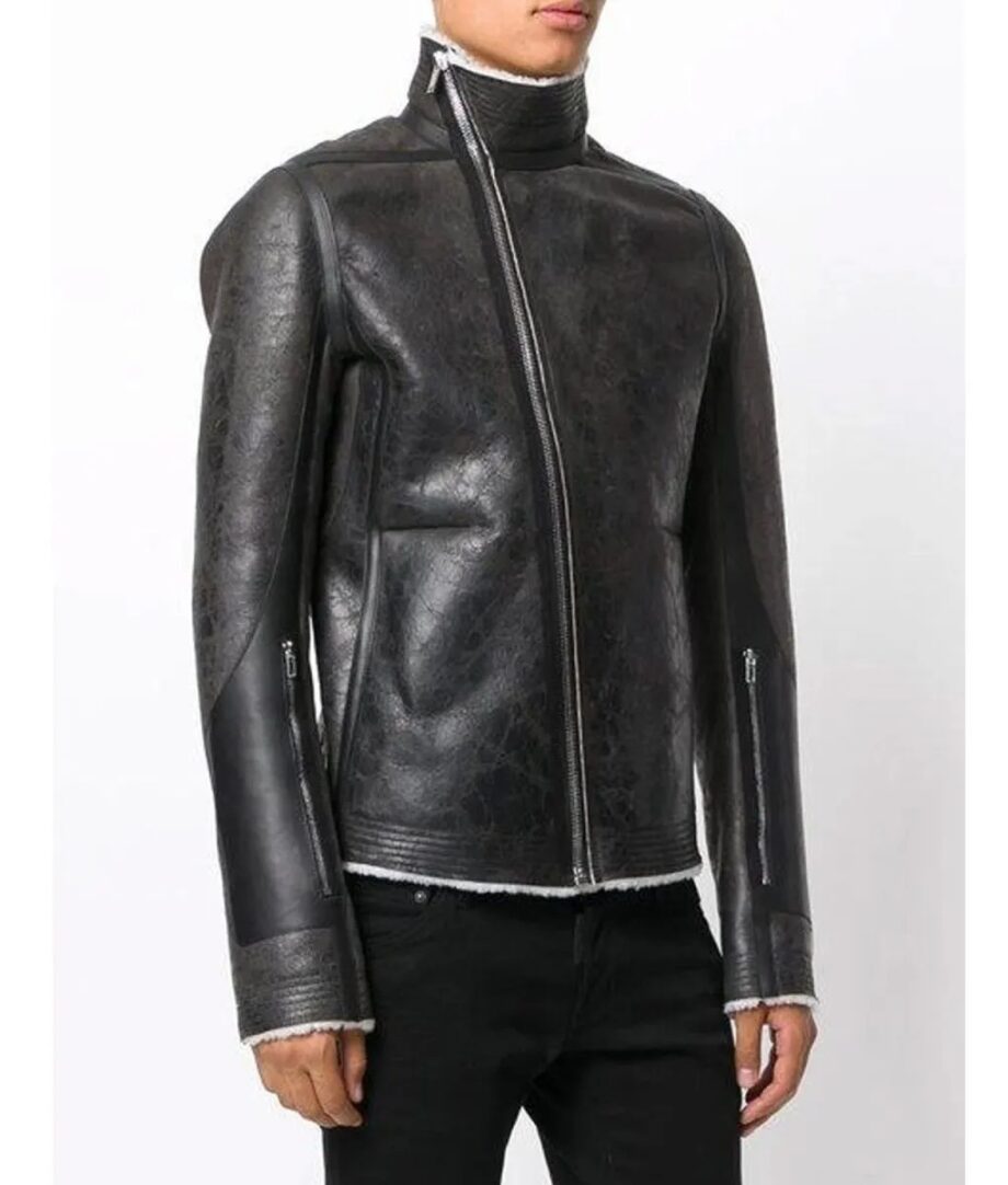 Erin Lichy RHONY Shearling Leather Jacket
