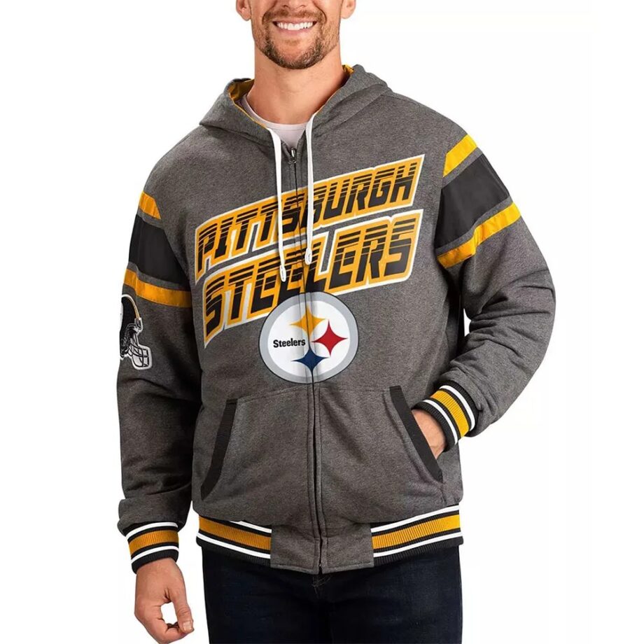 Gray Pittsburgh Steelers Extreme Hoodie
