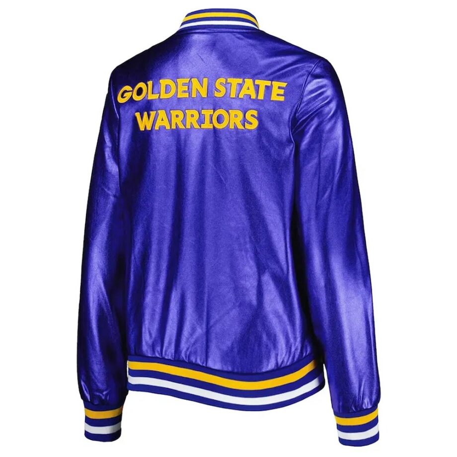 Golden State Warriors Metallic Royal Jacket