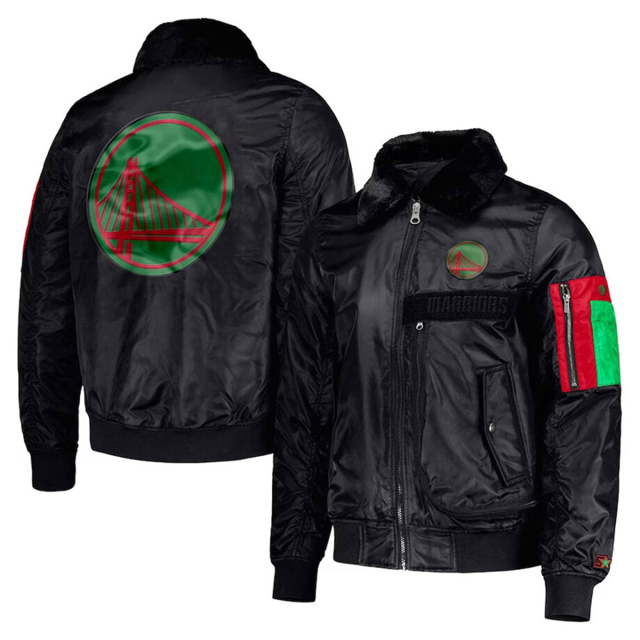 Golden State Warriors Mopkins Black Jacket