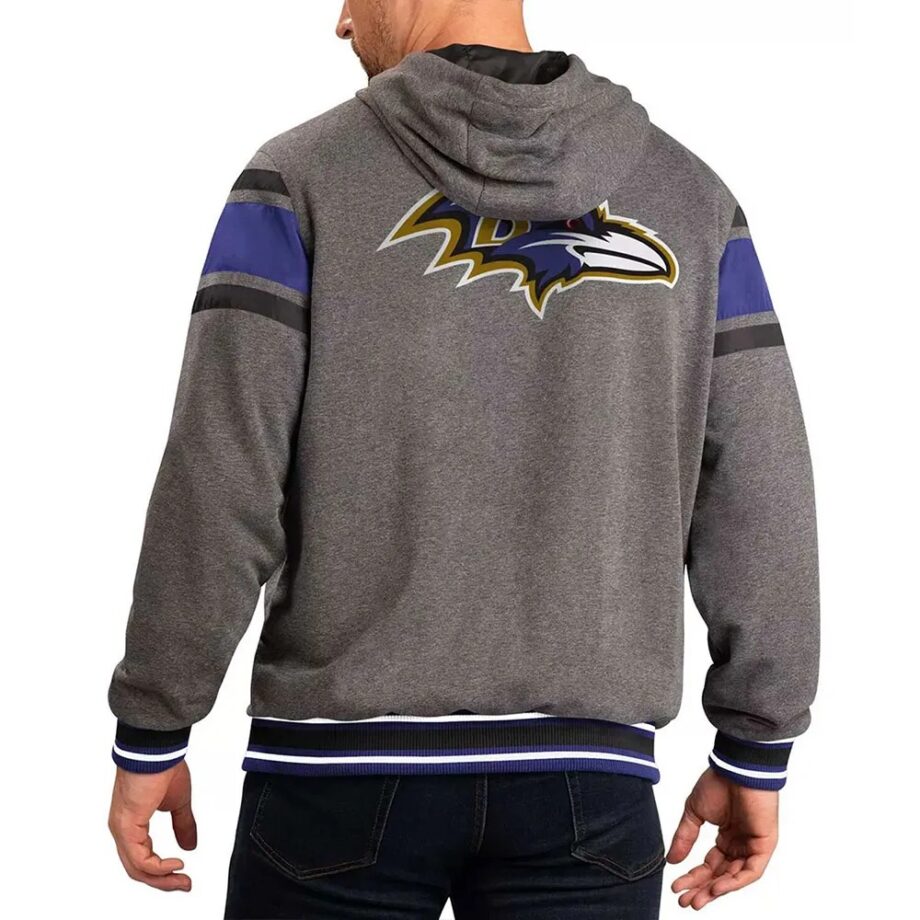 Gray Baltimore Ravens Extreme Hoodie