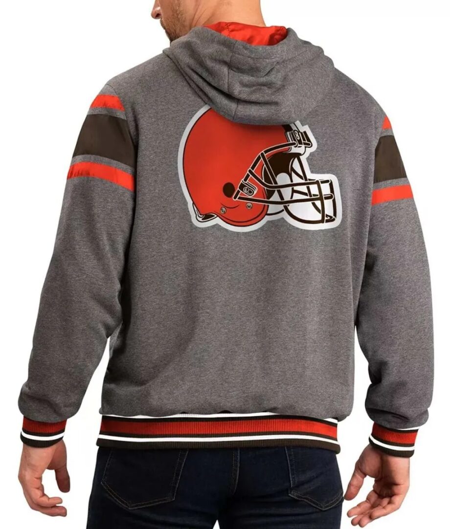 Gray Cleveland Browns Extreme Hoodie