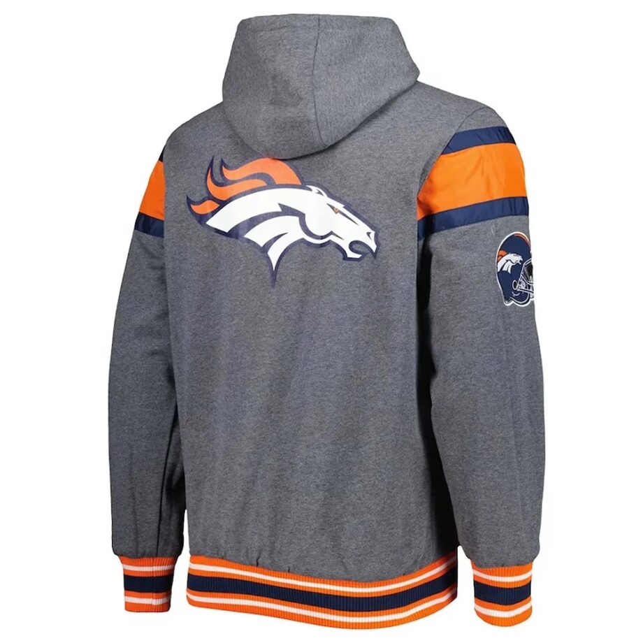 Gray Denver Broncos Extreme Hoodie