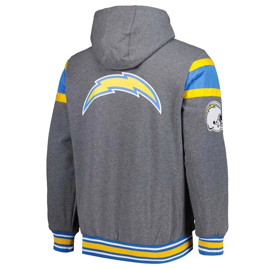 Gray Los Angeles Chargers Extreme Hoodie