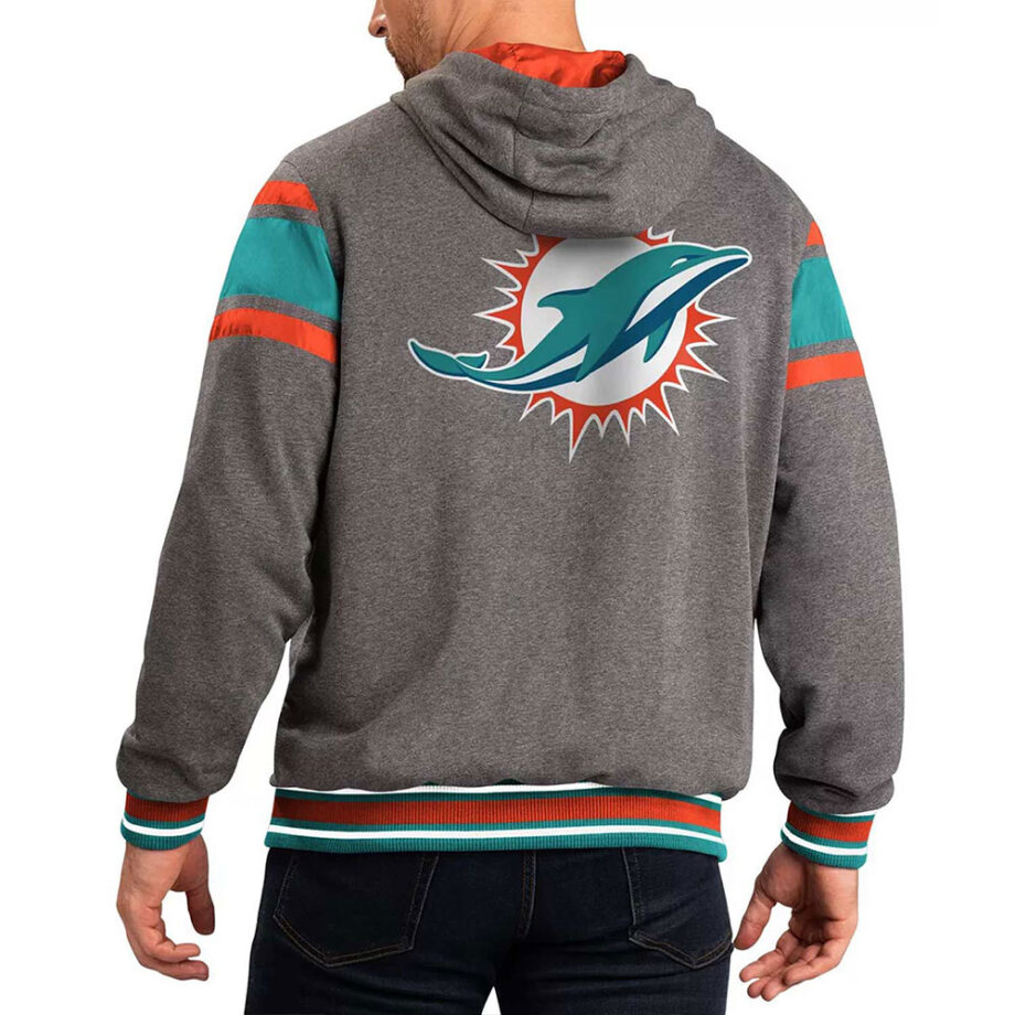 Gray Miami Dolphins Extreme Hoodie