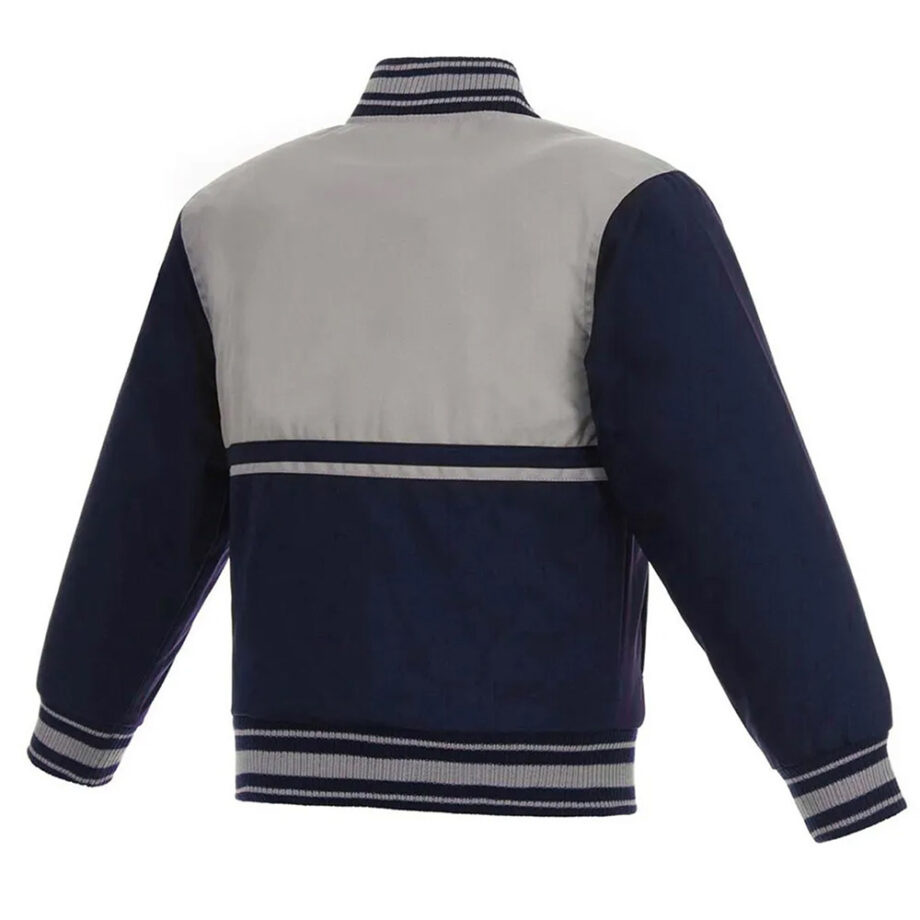 Gray/Navy Youth Colorado Avalanche Twill Jacket