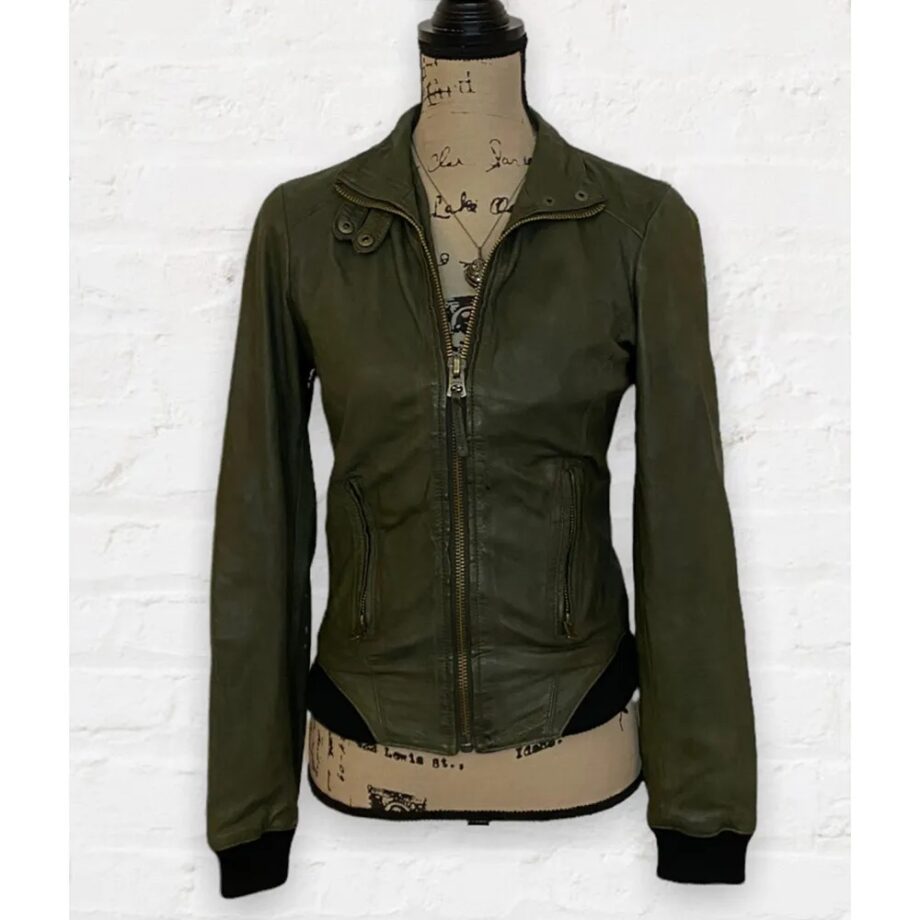 Modern Family S06 Sarah Hyland Green Leather Jacket