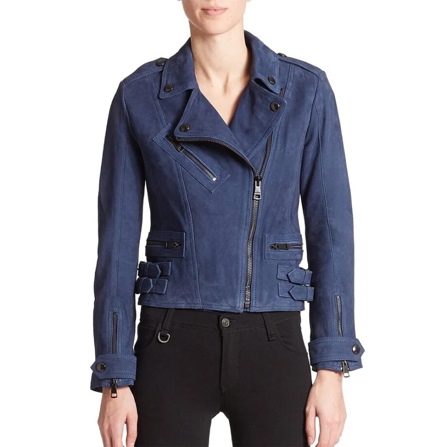 Life in Pieces Betsy Brandt Suede Jacket