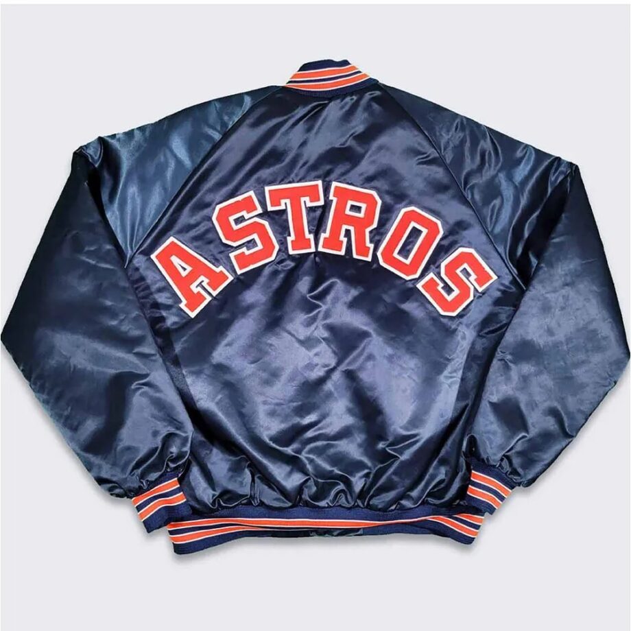 80s Houston Astros Navy Bomber Jacket