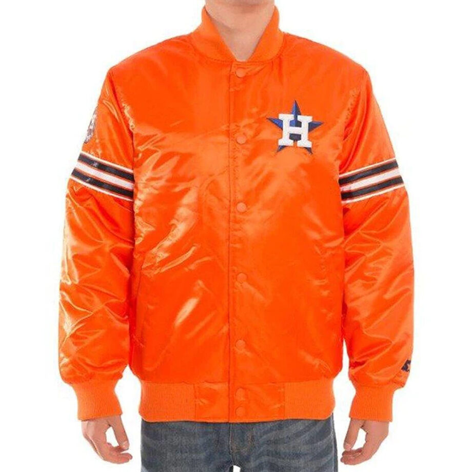 Houston Astros Orange Satin Jacket