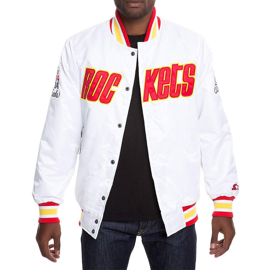 White Houston Rockets Jacket