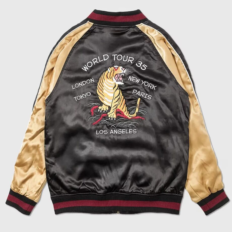 Joel Madden The Voice AU S05 Black & Gold Bomber Jacket