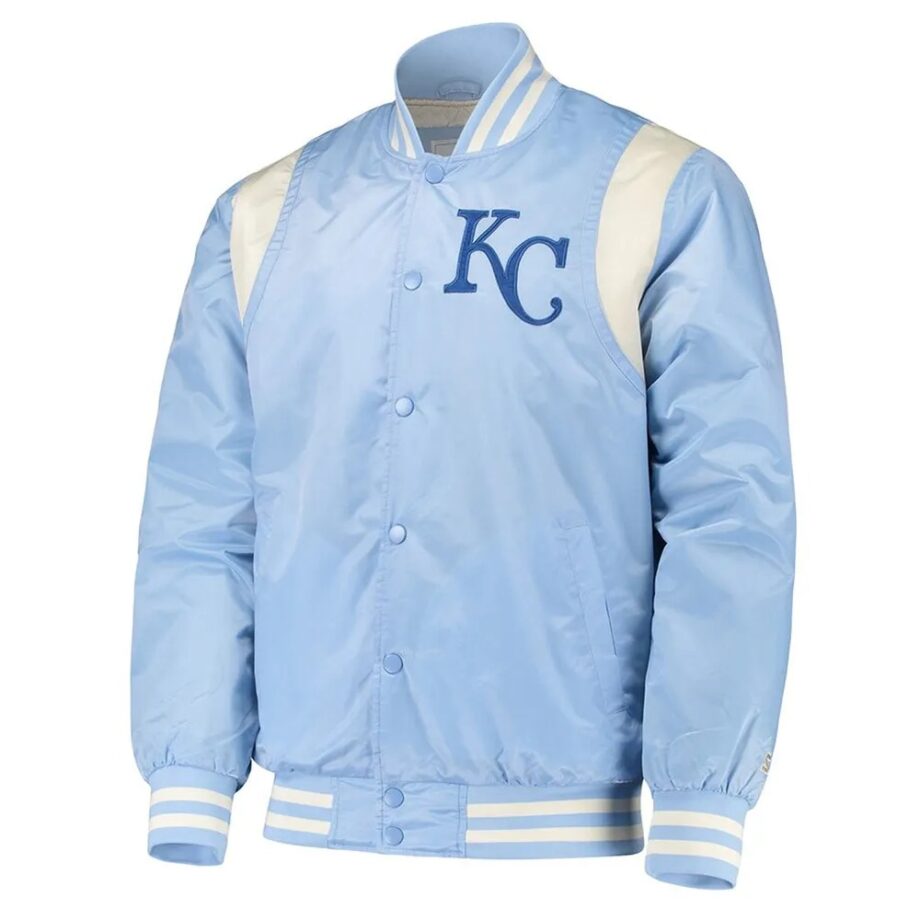 Light Blue & Cream Kansas City Royals Varsity Jacket