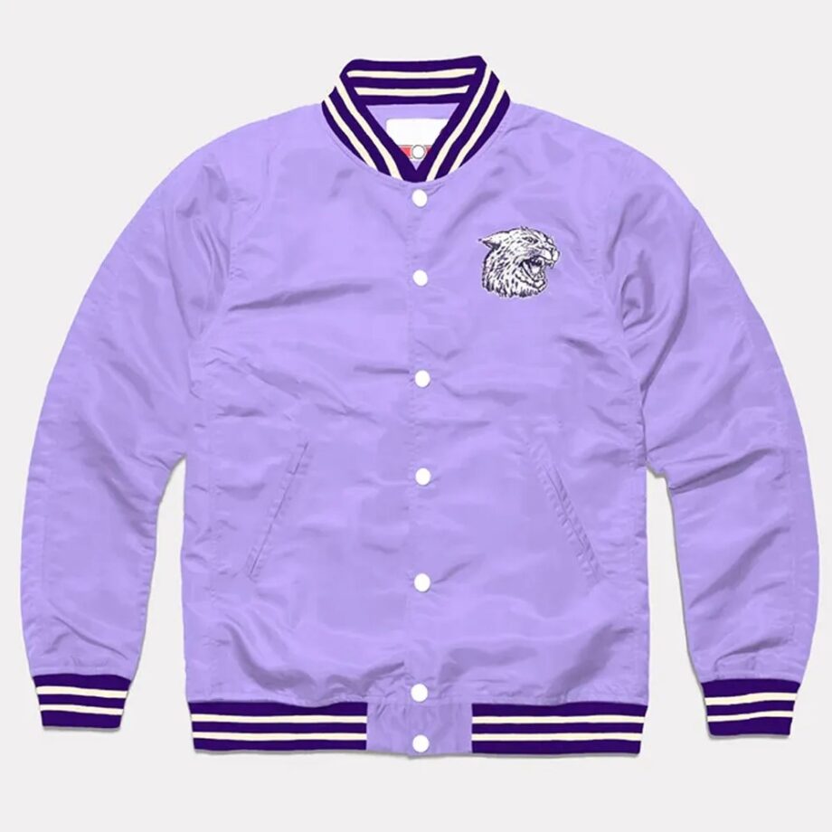 Kansas State Wildcats Lavender Varsity Satin Jacket