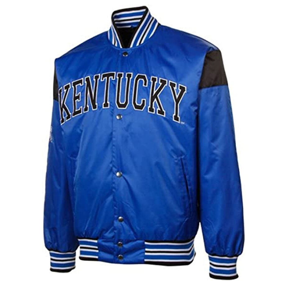 Big League Kentucky Wildcats Royal Satin Jacket