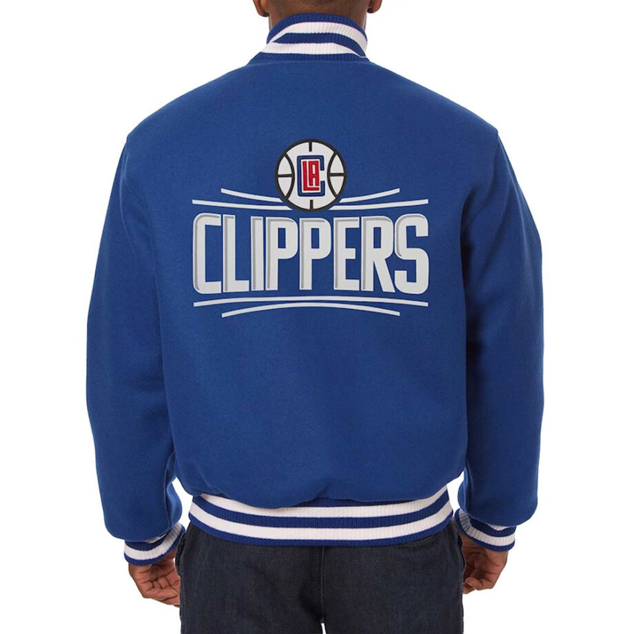LA Clippers Royal Varsity Wool Jacket