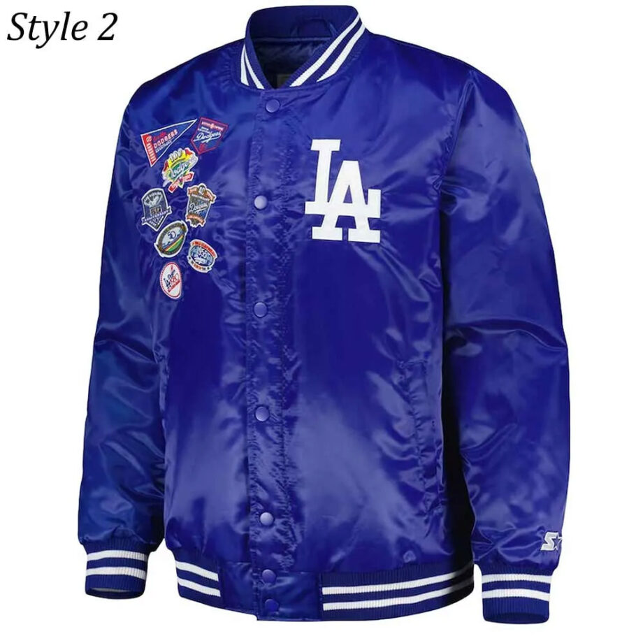 LA Dodgers Patch Royal Jacket