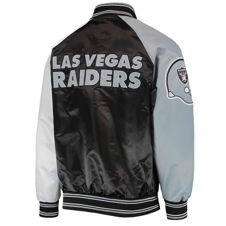Las Vegas Raiders The Reliever Satin Jacket